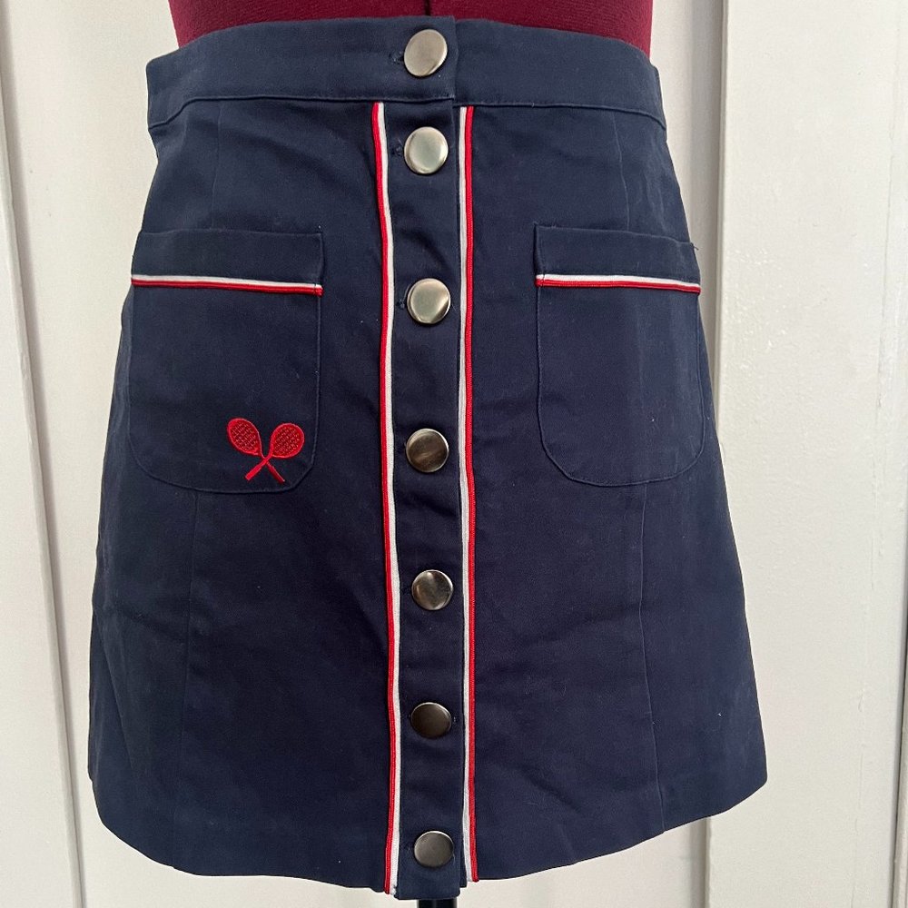 Mod Style Mini Tennis Skirt (Sm)